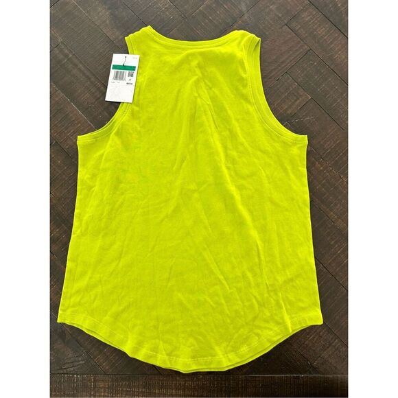 Nike Girls Sleeveless Lime Green Workout Top Size XL New - Picture 3 of 4